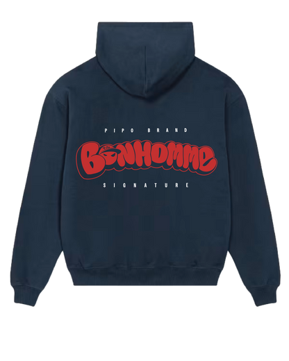 Hoodie Bonhomme – Bleu marine
