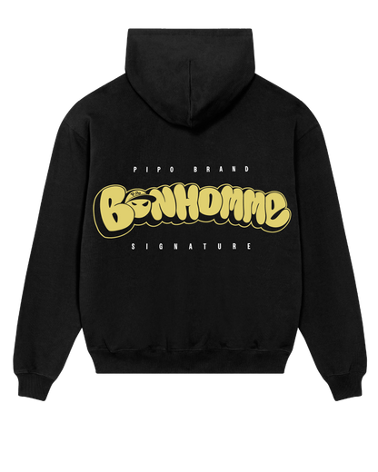 Hoodie Bonhomme – Black and Yellow